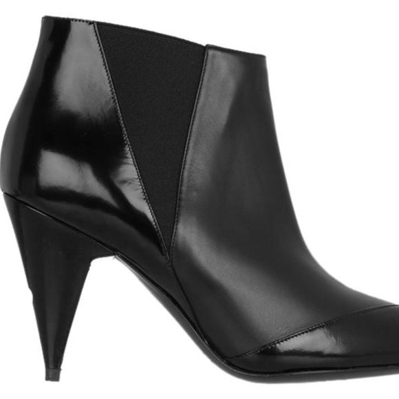 PIERRE HARDY Black Paneled Leather Ankle Bootie - Picture 7 of 16